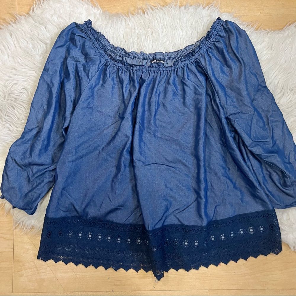 Blue casual women’s blouse top XL